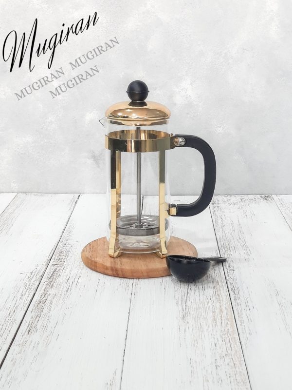 فرنچ پرس استیل لاکچری طلایی