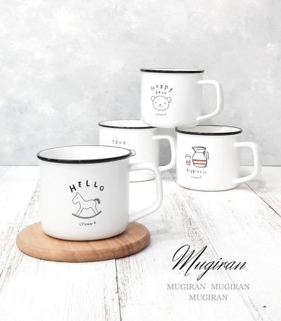 ماگ مینیمال لبه مشکی