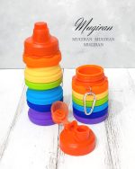 قمقمه سیلیکونی تاشو رنگین کمان - Image 6