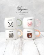 ماگ سرامیکی طرح برجسته، دسته رنگی که طرح حیوانات پاندا، خوک، گربه و خرس به صورت برجسته روی آن قرار دارد. ارزان قیمت، وارداتی و اوجینال است که فروشگاه ماگیران آنرا با پست و با ضمانت سالم رسیدن محصول آنرا میفروشد