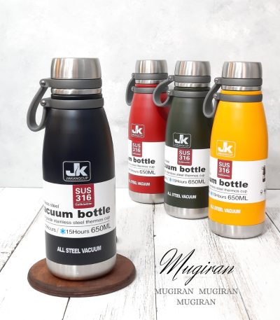 فلاسک 650 میل اورجینال جی کی (JK) مدل خمره ای یا کوزه ای رنگ مشکی. خرید فلاسک اورجینال JK