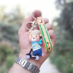 آویز سیلیکونی خرس اسکوتر سوار