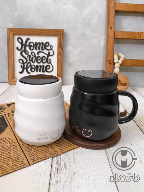 ماگ سرامیکی درب‌آینه اسمایل