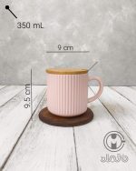 ماگ سرامیکی درب بامبو طرح دالبر - Image 7