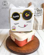 لانچ باکس دوطبقه وارداتی طرح گربه