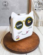 لانچ باکس دوطبقه وارداتی طرح گربه - Image 6