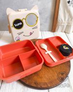 لانچ باکس دوطبقه وارداتی طرح گربه - Image 2