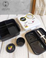 لانچ باکس دوطبقه وارداتی طرح گربه - Image 7