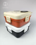 لانچ باکس دوطبقه وارداتی طرح گربه - تصویر 4
