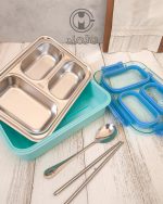 لانچ باکس استیل سه قسمته 710 میل smile - Image 3