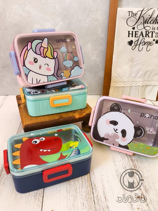 لانچ باکس استیل فانتزی 600 میلی لیتر