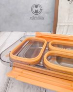 لانچ باکس استیل سه قسمته 710 میل smile - Image 4