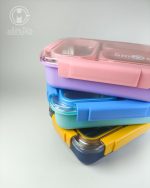 خرید لانچ باکس استیل سه قسمته 710 میل smile