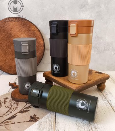 تراول ماگ قفلی دورسیلیکونی coffee cup