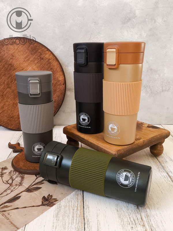 تراول ماگ قفلی دورسیلیکونی coffee cup
