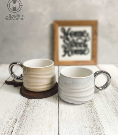 ماگ سرامیکی طرح موج لاکچری