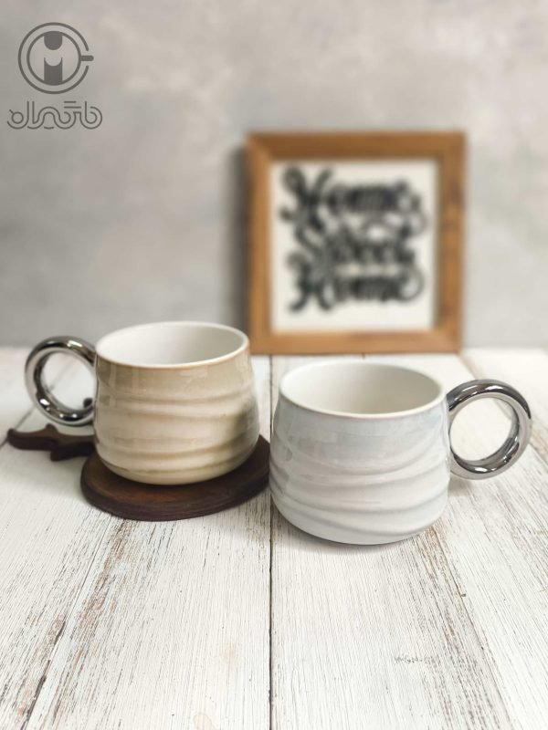 ماگ سرامیکی طرح موج لاکچری