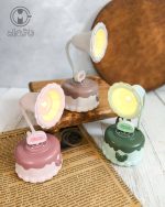 چراغ مطالعه و شبخواب موزیکال طرح کیک پاپیونی