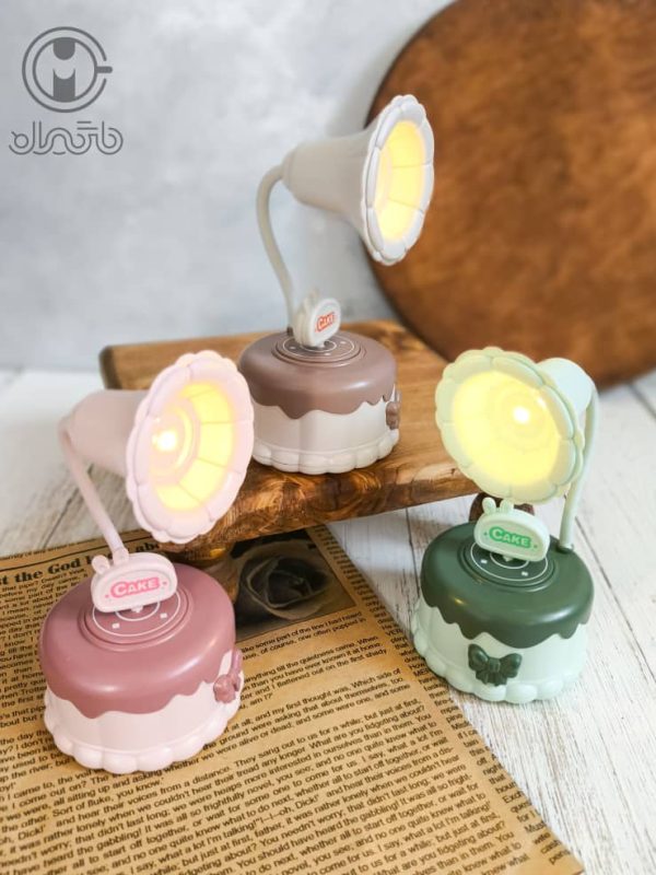 چراغ مطالعه و شبخواب موزیکال طرح کیک پاپیونی