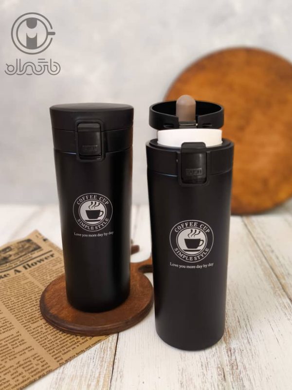 تراول ماگ قفلی 500 میلی لیتر استیل 316