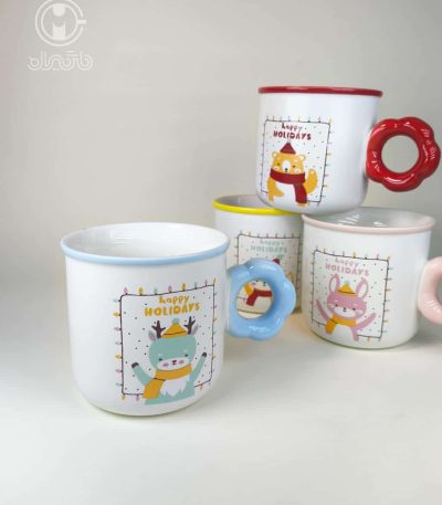 خرید ماگ سرامیکی طرح حیوانات زمستونی