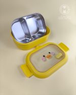 خرید لانچ باکس استیل وارداتی طرح جوجه
