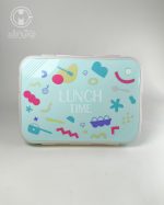 خرید لانچ باکس استیل 3 قسمته پاستلی