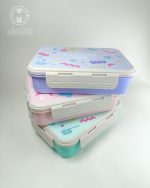 خرید لانچ باکس استیل 3 قسمته پاستلی
