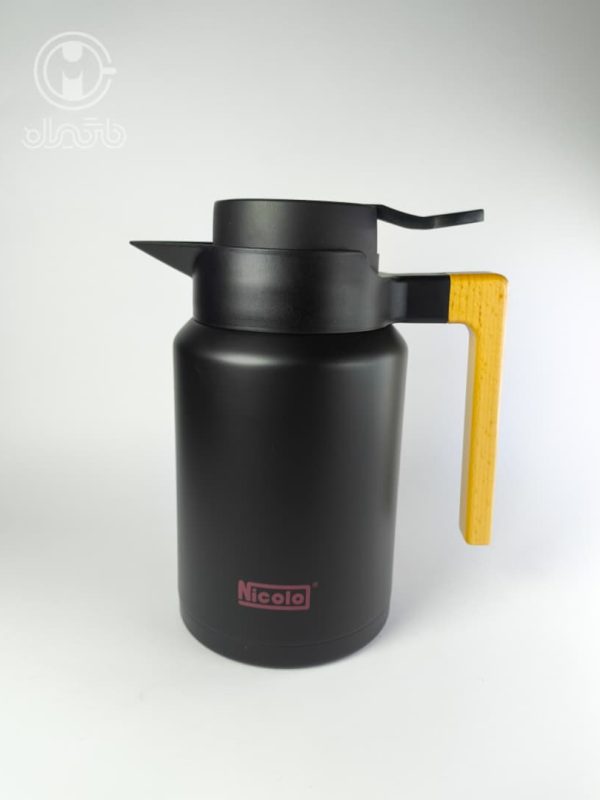 فلاسک مسافرتی استیل 1500ml مشکی مات nicolo نیکولو