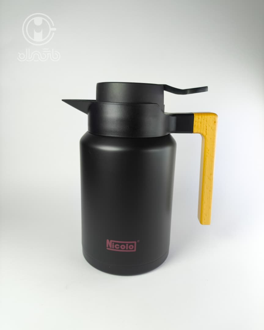 WhatsApp Image 2025-12-24 at 9.45.17 AM فلاسک مسافرتی استیل 1500ml مشکی مات nicolo نیکولو - Image 1