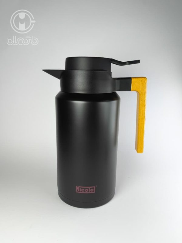 فلاسک مسافرتی استیل 2 لیتری مشکی مات nicolo نیکولو