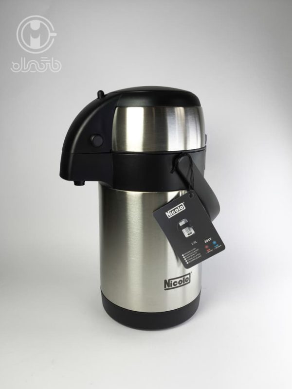 فلاسک پمپی استیل 1900 میل نیکولو nicolo