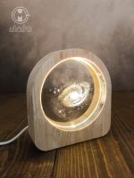 چراغ خواب دورچوبی کریستالی سایز بزرگ - Image 2