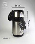 فلاسک پمپی استیل 1900 میل نیکولو nicolo - Image 3