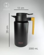 فلاسک مسافرتی استیل 2 لیتری مشکی مات nicolo نیکولو - Image 5