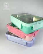 ظرف غذا (لانچ‌باکس) استیل واشردار 850 میل delicious برند laxson