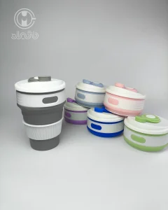 لیوان سیلیکونی تاشو وارداتی ۳۵۰ میلی لیتر